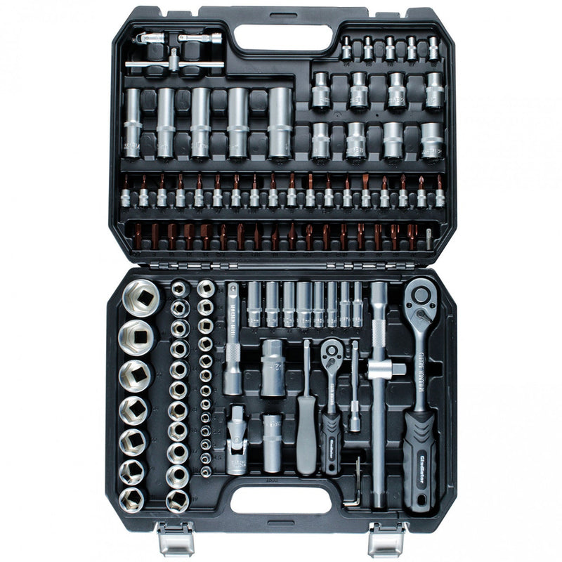 JUEGO de DADOS 1/4" y 1/2" 110 PCS JT 10110