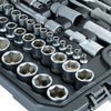 JUEGO de DADOS 1/4" y 1/2" 110 PCS JT 10110