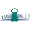 JUEGO de LLAVES HEXAGONALES PUNTA PLANA 18 pcs H03