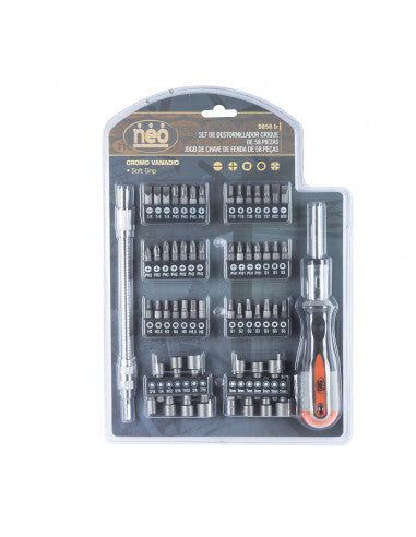 JUEGO de PUNTAS DESTORNILLAR 58 piezas D858B