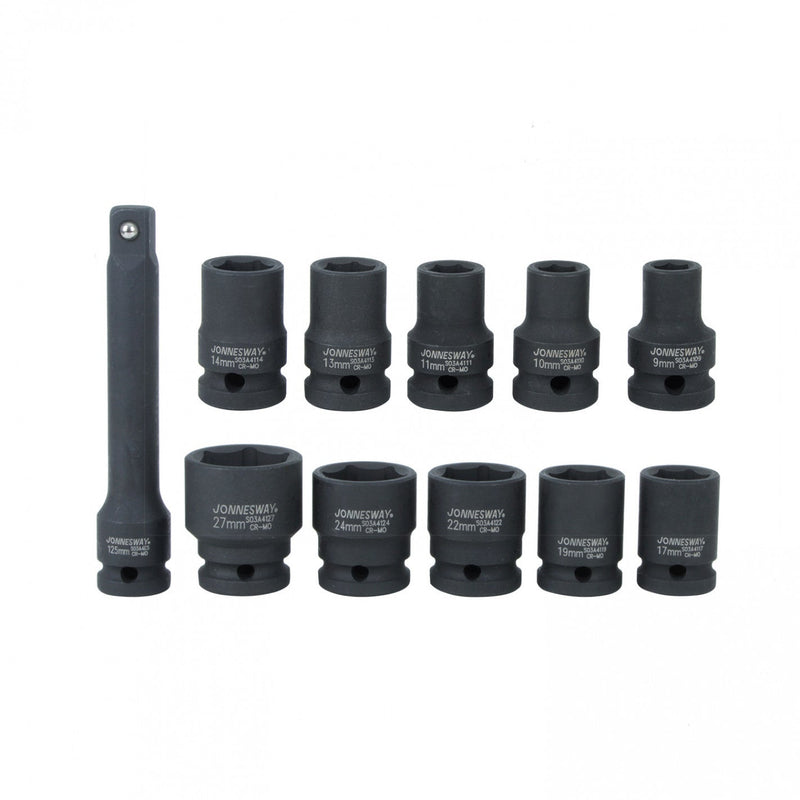 KIT LLAVE de IMPACTO 1/2" Incluye dados JAI-1114K