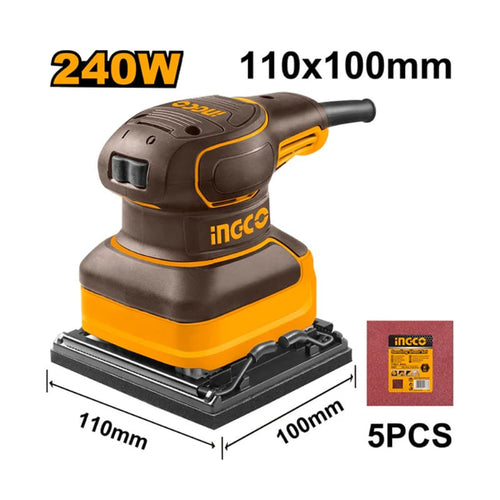 LIJADORA ORBITAL INGCO INDUSTRIAL 240WATTS #PS2416 (C)