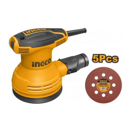 LIJADORA ROTO ORBITAL INGCO INDUSTRIAL 320WATTS 5" #RS3208 (C)