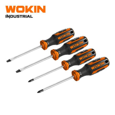 Juego Destornilladores 4.0×100. 6.5x100 mm. PH1x100. PH2x100mm N+ Wokin