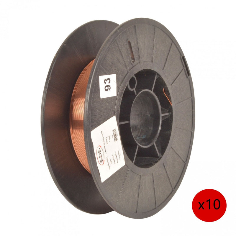 PACK 10 ROLLOS ALAMBRE E-70S 08 MM 1KG