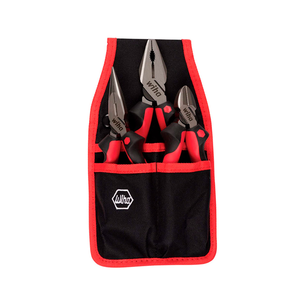 SET DE 3 ALICATES INDUSTRIALES EN ESTUCHE PARA CINTURON