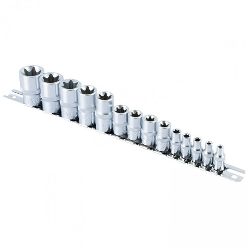 SET de DADOS TORX 1/4"-3/8"-1/2" 14 piezas S06H