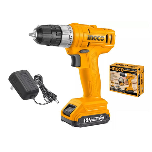 TALADRO INGCO INALAMBRICO 12V - C/ BAT.Y CARGADOR #CDLI1211 (C)(OF)