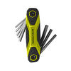 LLAVE HEXAGONAL ALLEN STEVRON PLEGABLE 1.5 - 8 MM JGO.8 PZ # BHKFLD8