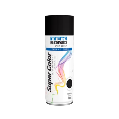 Pintura Spray Uso General Negro Brillante 400 ml Tekbond