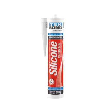 Silicona Acética Tekbond Alta Temperatura Rojo 280 gr